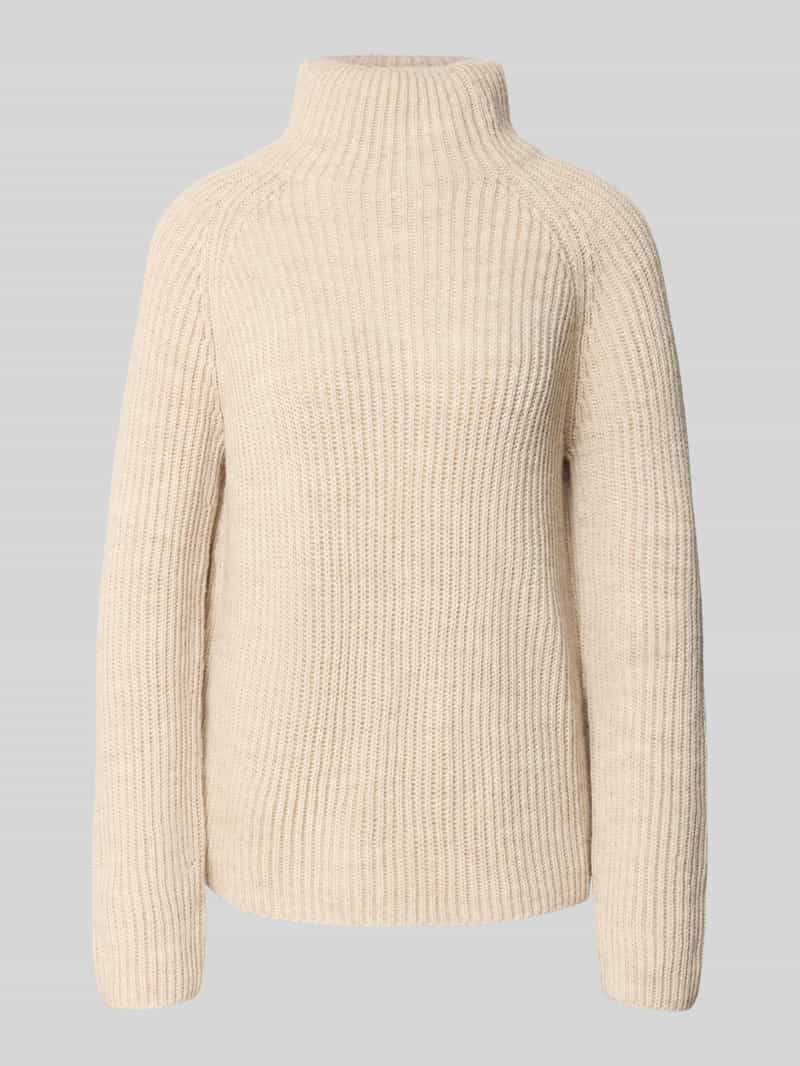 Gebreide pullover met opstaande kraag model 'ARWEN'