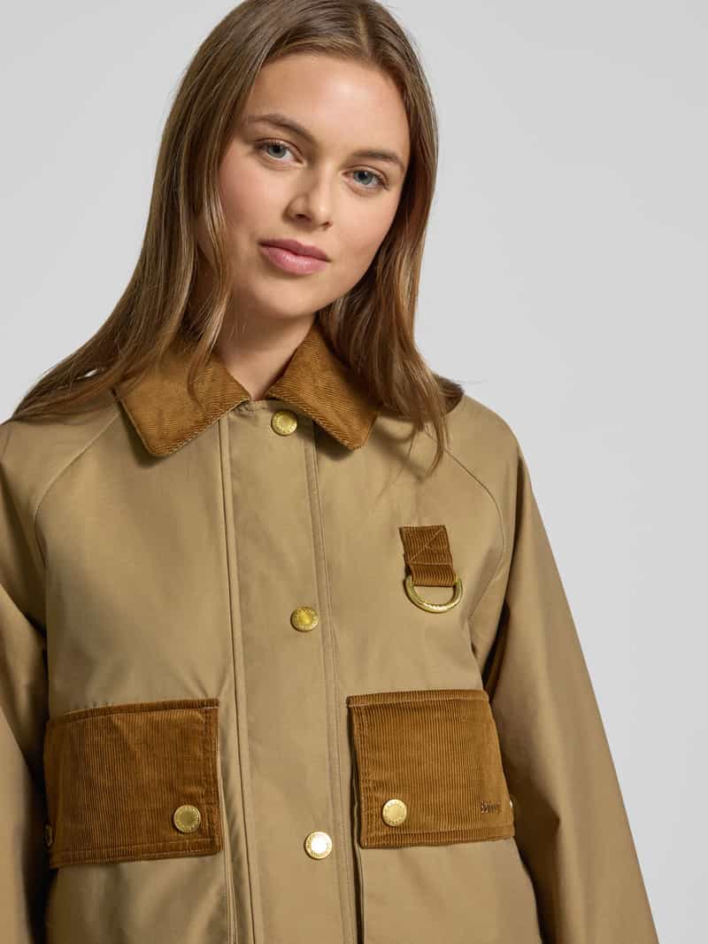 Barbour Relaxed-fit jack van katoenmix met corduroy kraag model 'PHOEBE'