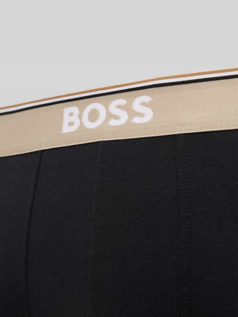 Boss Boxershort met elastische band met label in een set van 3 stuks model 'Power'
