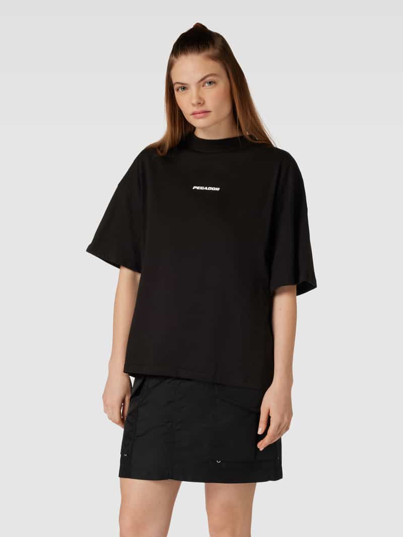 Oversized T-shirt met labelprint, model 'ARENDAL' Pegador
