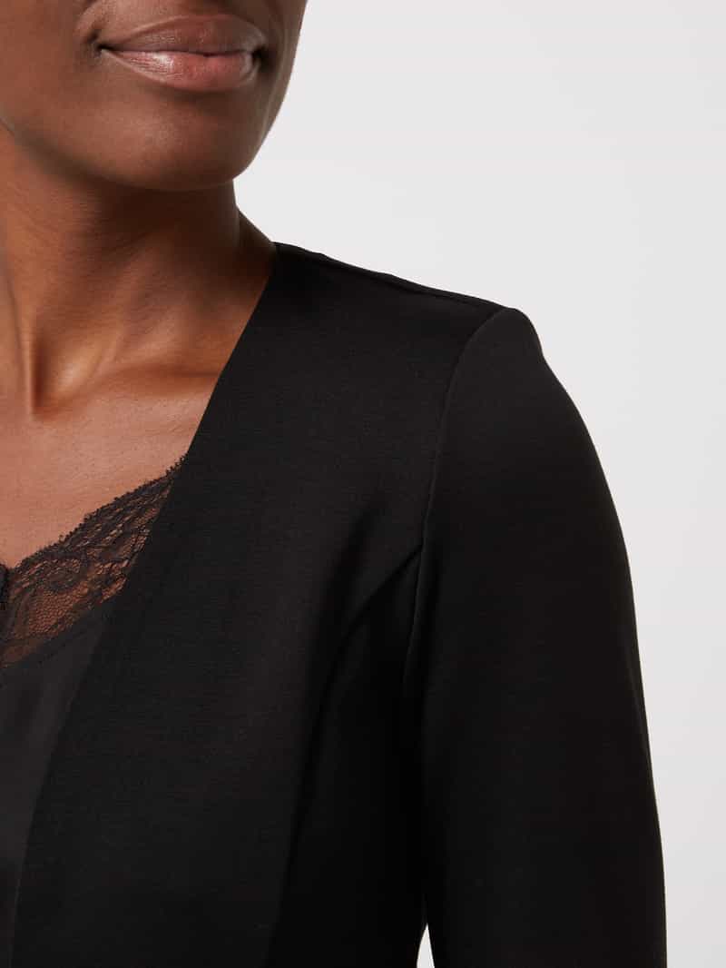 Ichi Regular fit blazer met opengewerkte voorkant model 'KATE'