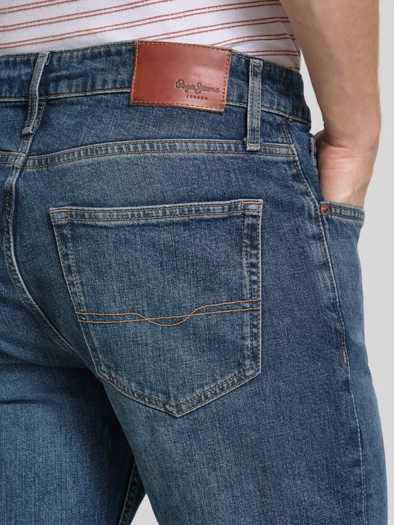 Pepe Jeans Straight fit jeans van katoenmix