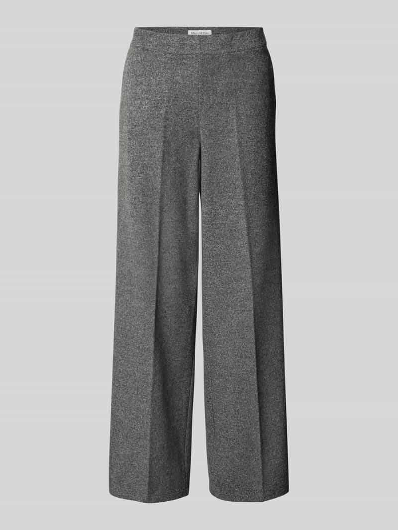 Marc O'Polo Wide leg pantalon van katoenmix