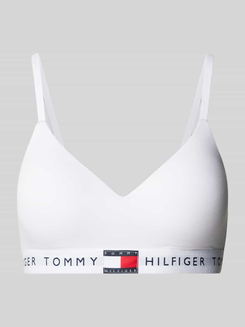 Tommy Hilfiger Bralette met elastische band met label model 'TH Heritage'