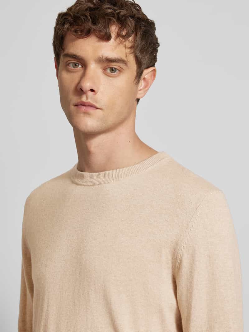 Pepe Jeans Gebreide pullover met ronde hals model 'Andre'