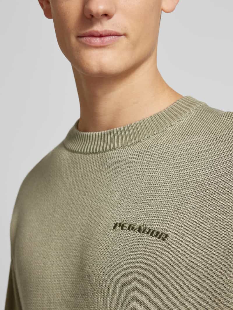 Pegador Oversized gebreide pullover met labelstitching