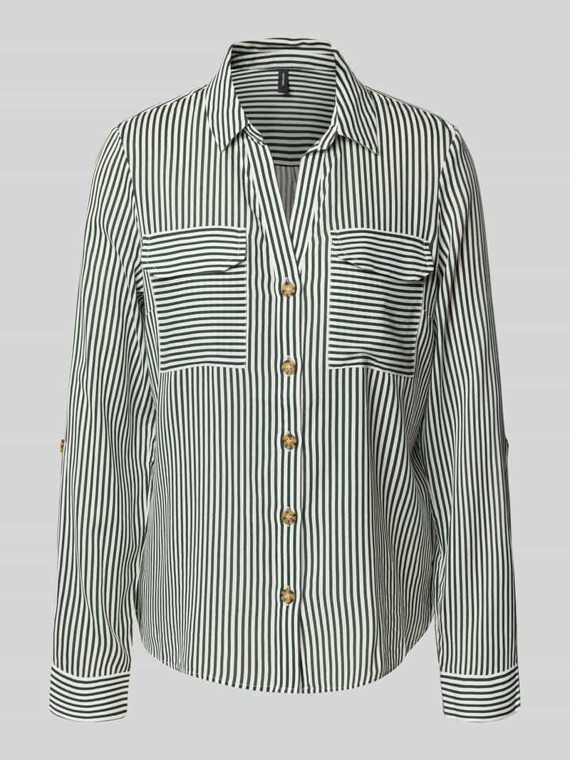 Vero Moda Regular fit overhemdblouse van pure viscose model 'BUMPY'