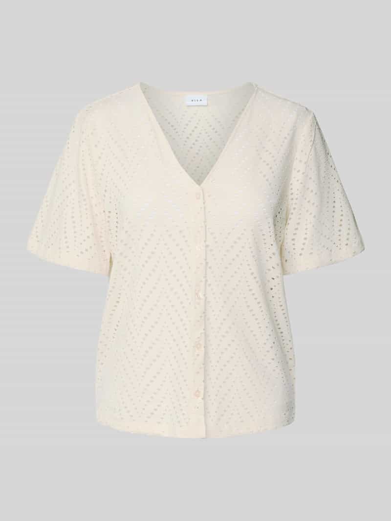 Vila Regular fit blouse met V-hals model 'DELAIA'