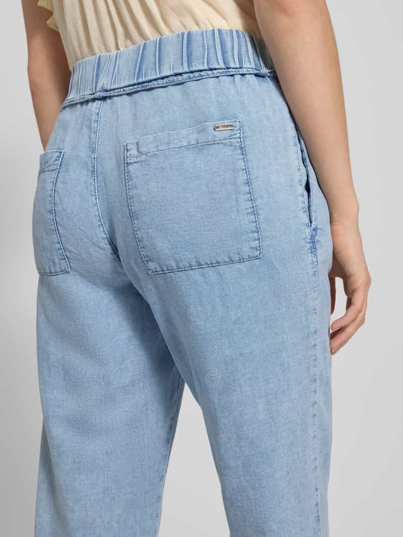 TONI Stoffen broek met elastische band en strikceintuur