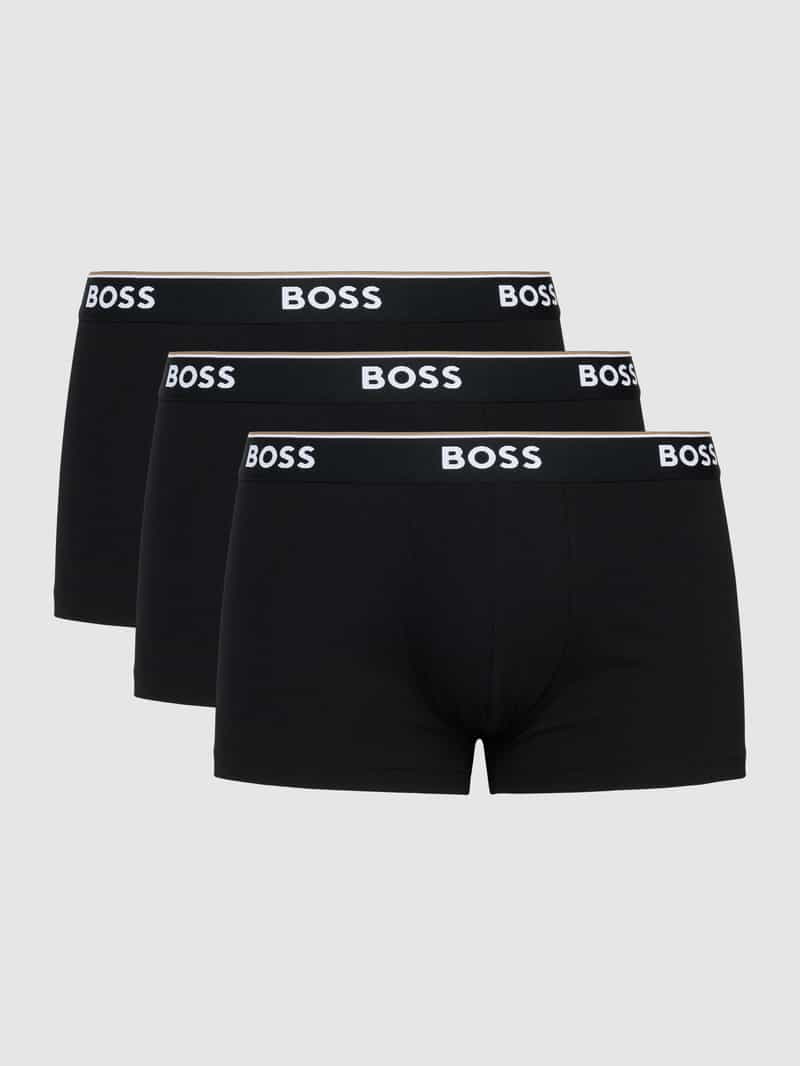 Boxershort met elastische band met logo in een set van 3 stuks