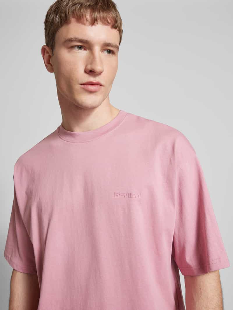 REVIEW Oversized T-shirt met labelprint
