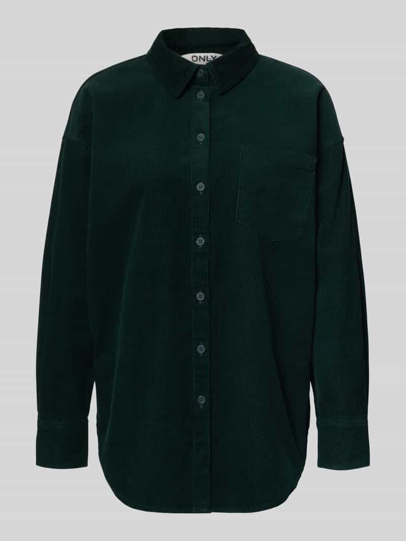 Only Relaxed fit corduroy blouse van puur katoen model 'AIME-MOXI'