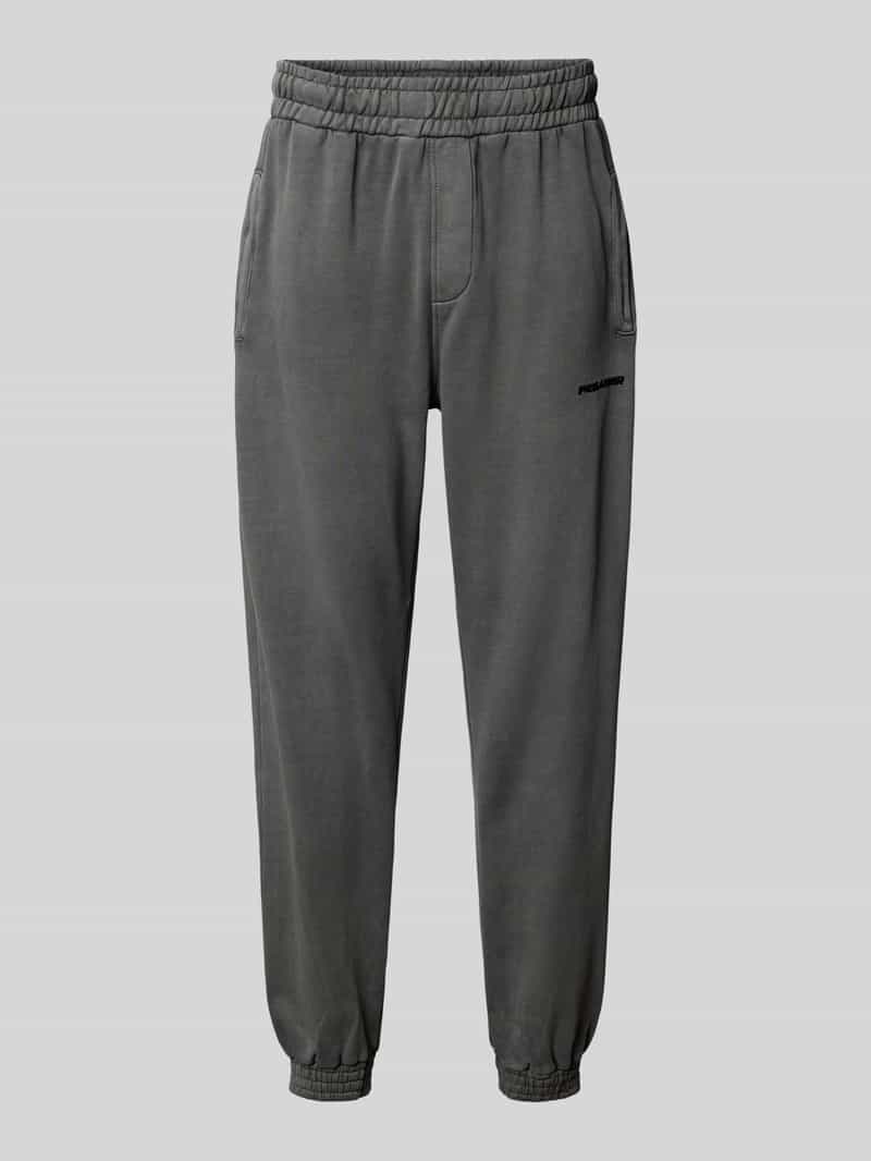 Pegador Tapered fit sweatpants met labelstitching