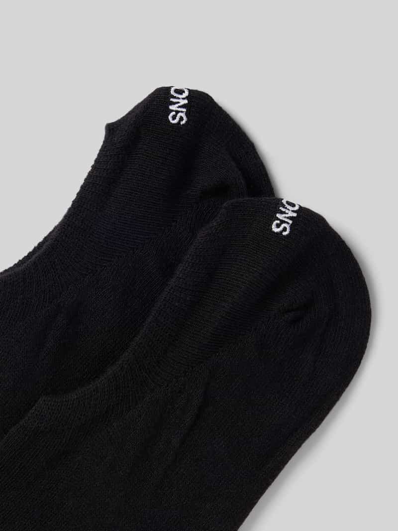 Snocks Kousenvoetjes met labelprint in een set van 2 paar