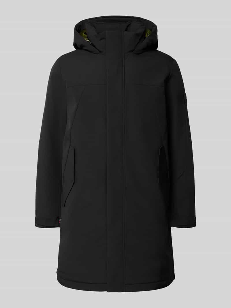 Tommy Hilfiger Regular fit functionele lange jas met capuchon