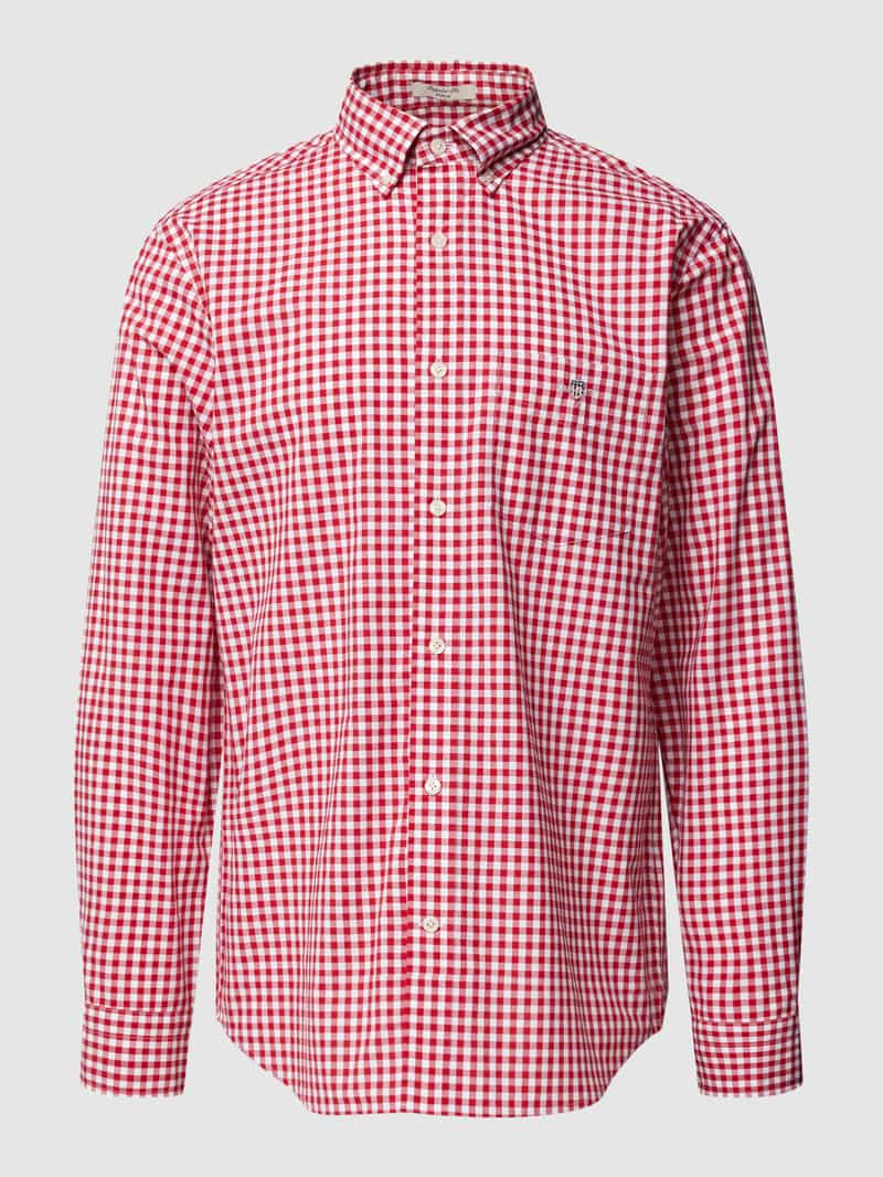 Gant Regular fit vrijetijdsoverhemd met vichyruit model 'POPLIN'