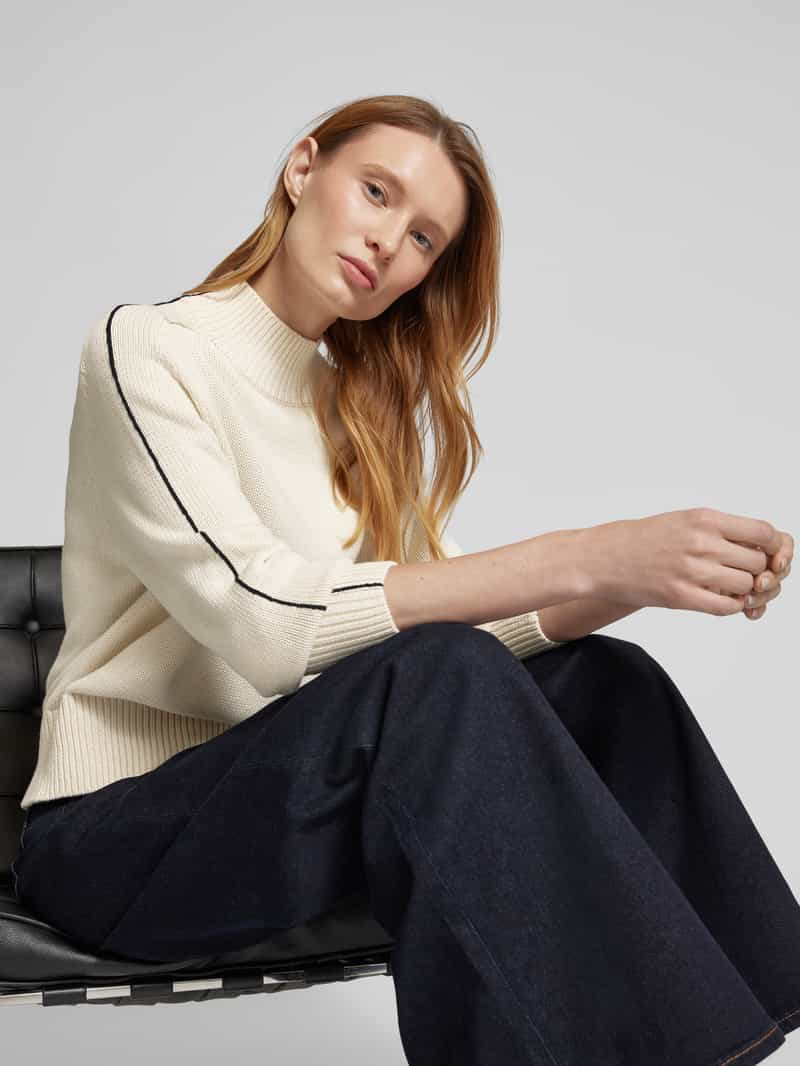 Opus Gebreide pullover met extra brede schouders model 'Parto'