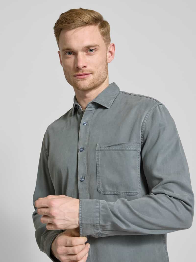 MCNEAL Regular fit vrijetijdsoverhemd met borstzak
