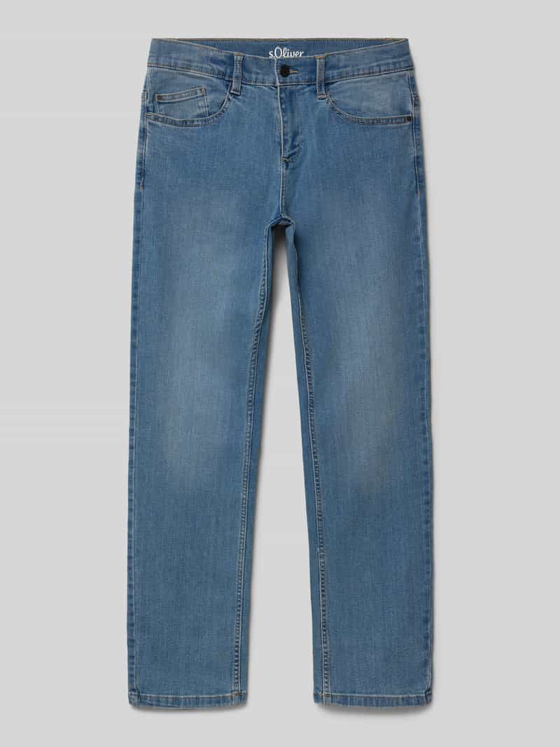 s.Oliver RED LABEL Straight leg jeans van katoenmix
