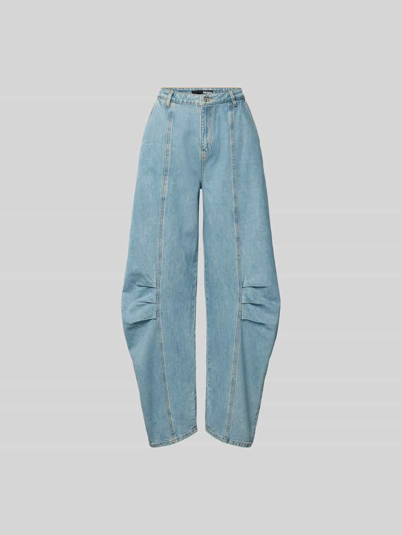 Loose fit jeans van katoen