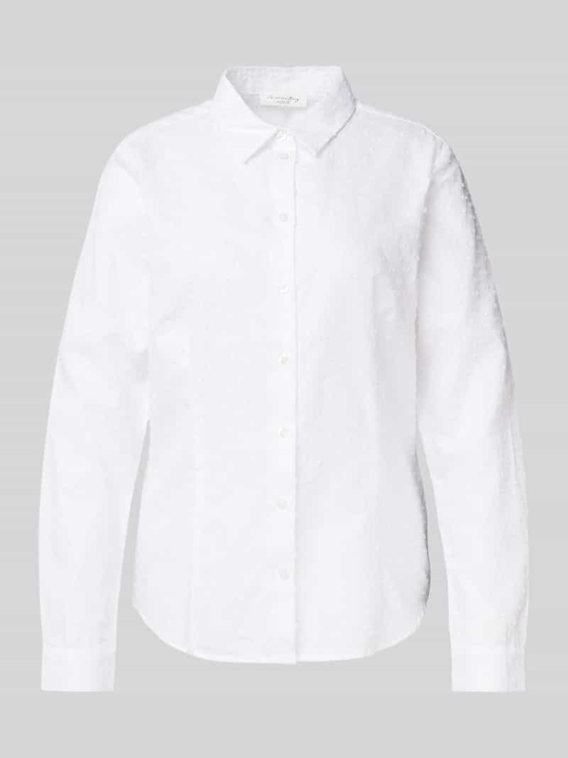 Christian Berg Woman Regular fit overhemdblouse met structuurmotief