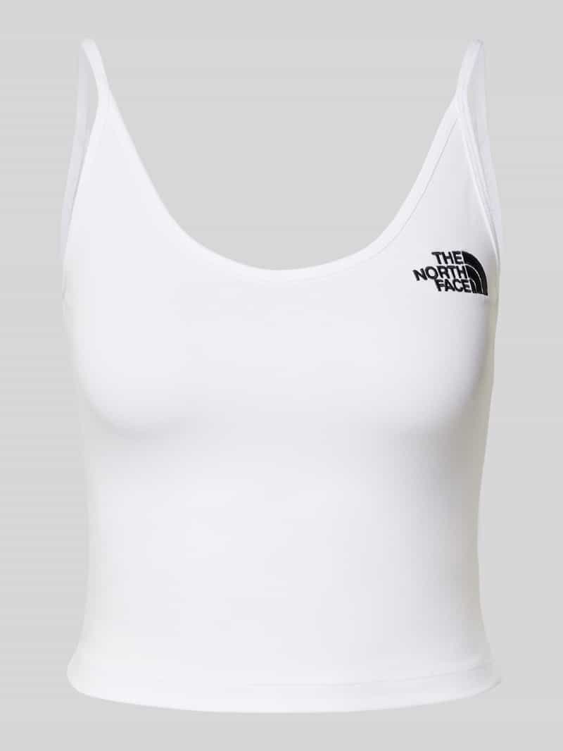The North Face Top met bandjes en labelstitching