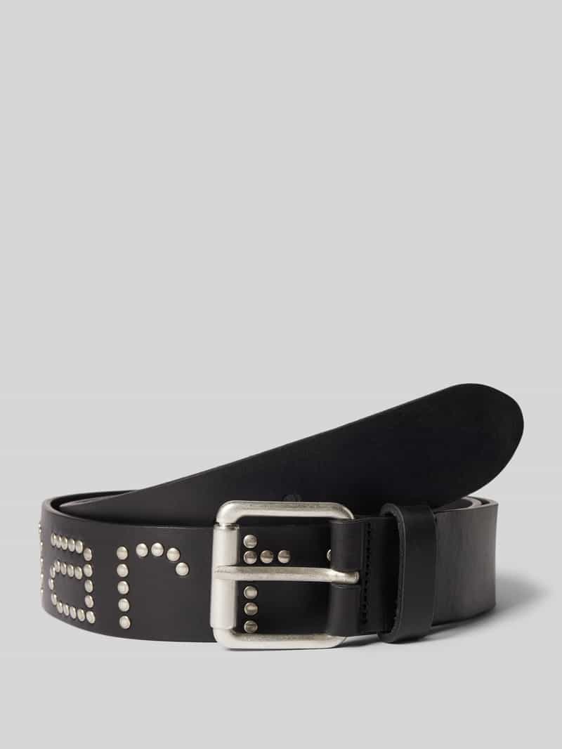Carhartt Work In Progress Leren riem met doornsluiting model 'STUDS'