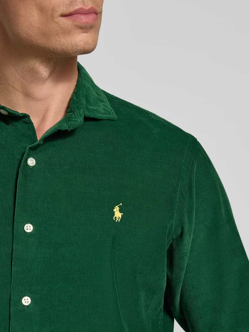 Polo Ralph Lauren Regular fit vrijetijdsoverhemd met logostitching model 'CORDUROY'