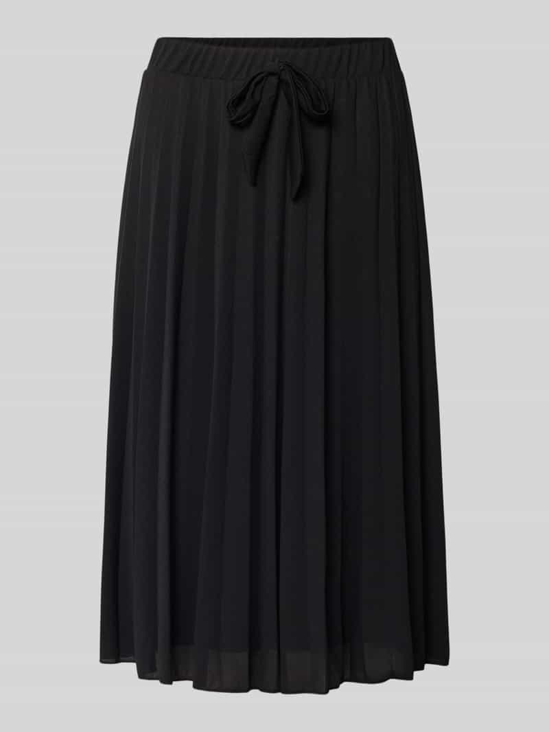 GUIDO MARIA KRETSCHMER WOMAN Knielange plooirok met elastische band model 'Tenea'