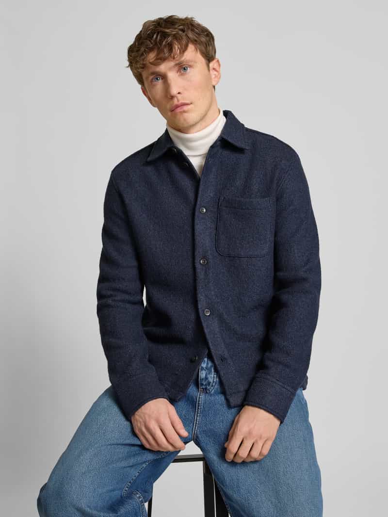 Les Deux Overhemdjack met knoopsluiting model 'Kaleb'