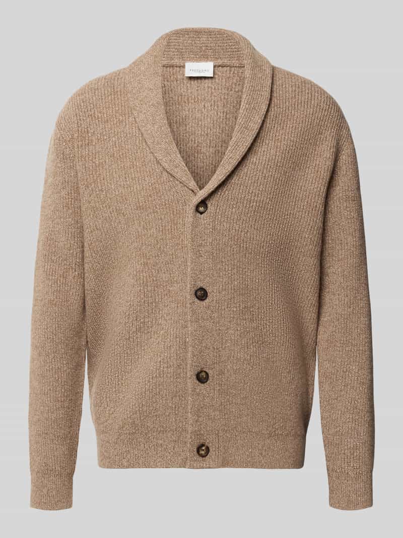 Profuomo Cardigan van wolmix met sjaalkraag