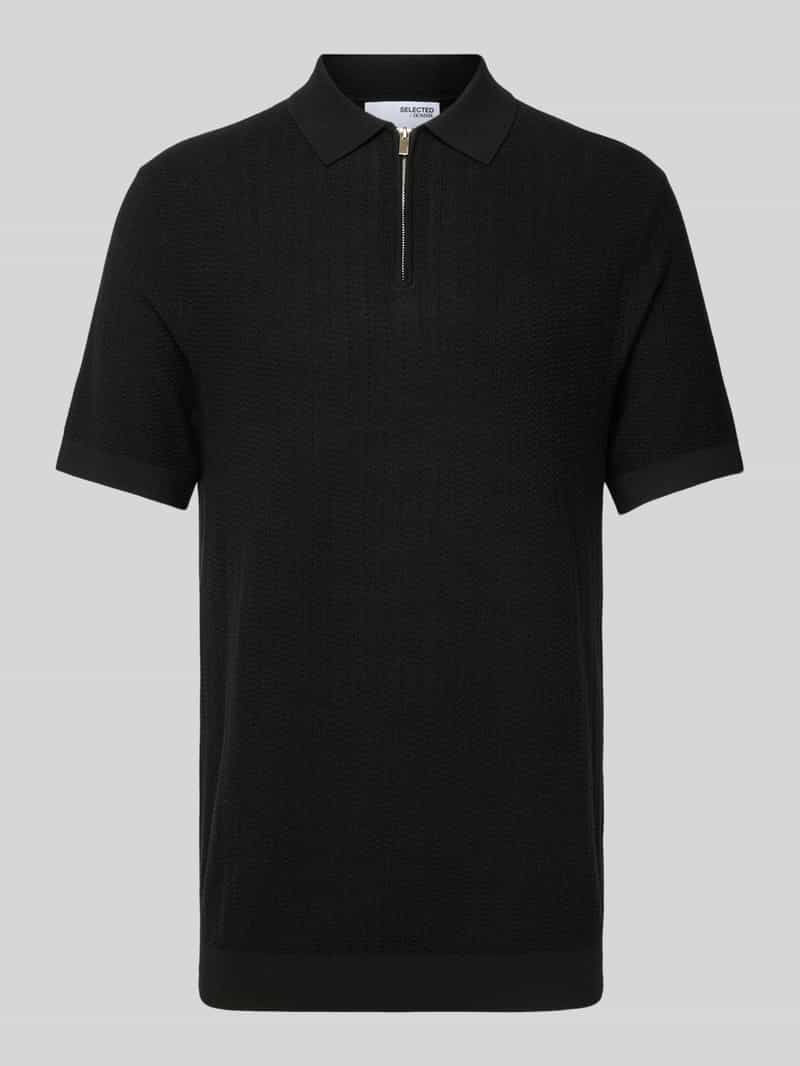 Selected Homme Poloshirt met korte ritssluiting