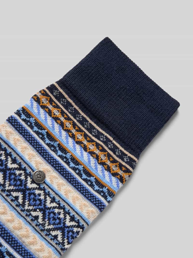 Burlington Sokken met ribboord