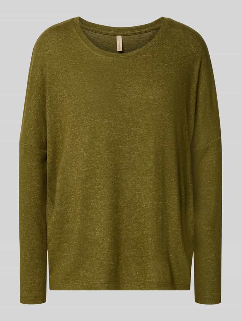 Soyaconcept Sweatshirt met geribde ronde hals model 'Biara'