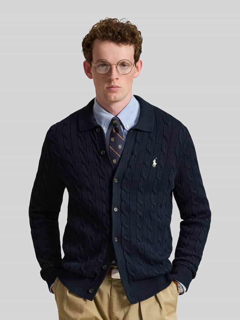 Polo Ralph Lauren Regular fit gebreid jack van puur katoen