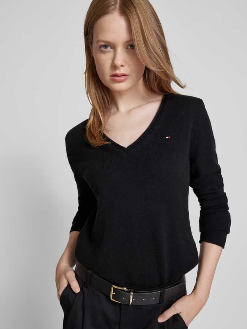 Tommy Hilfiger Wollen pullover met logostitching