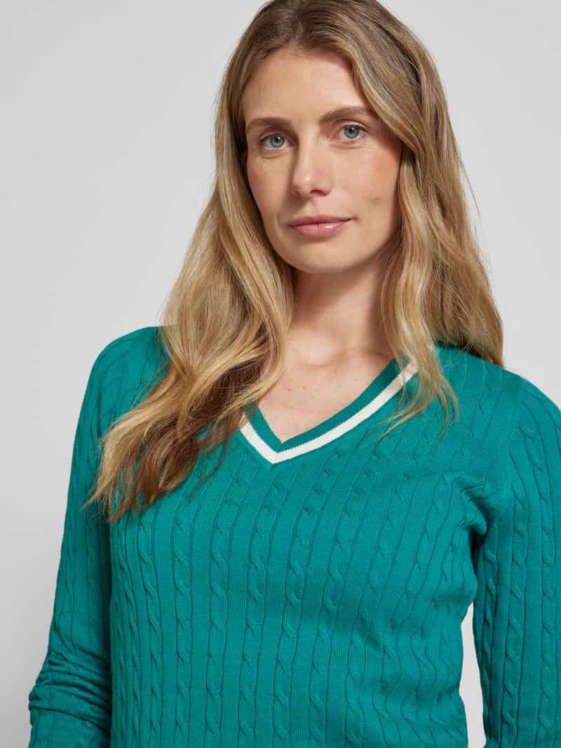 Christian Berg Woman Gebreide pullover met ribboorden