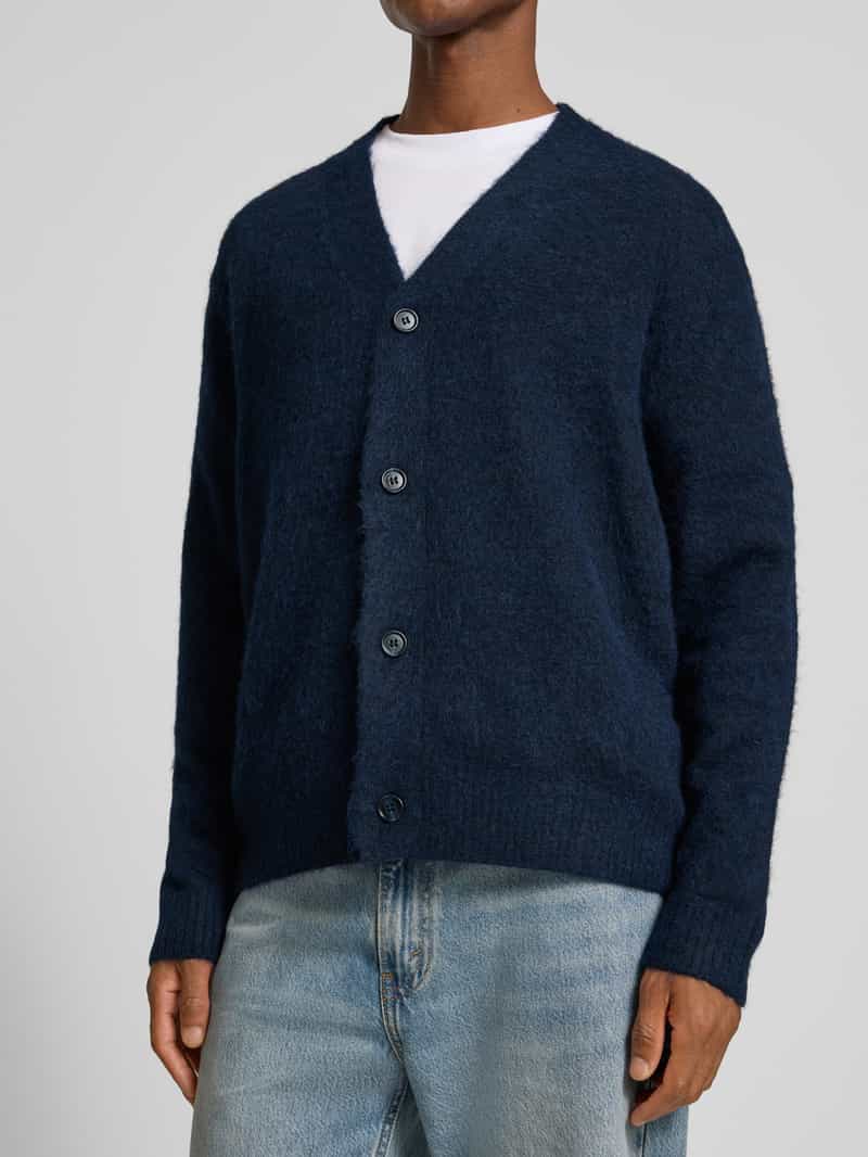 Selected Homme Relaxed fit gebreid jack met alpacawol model 'RAI'