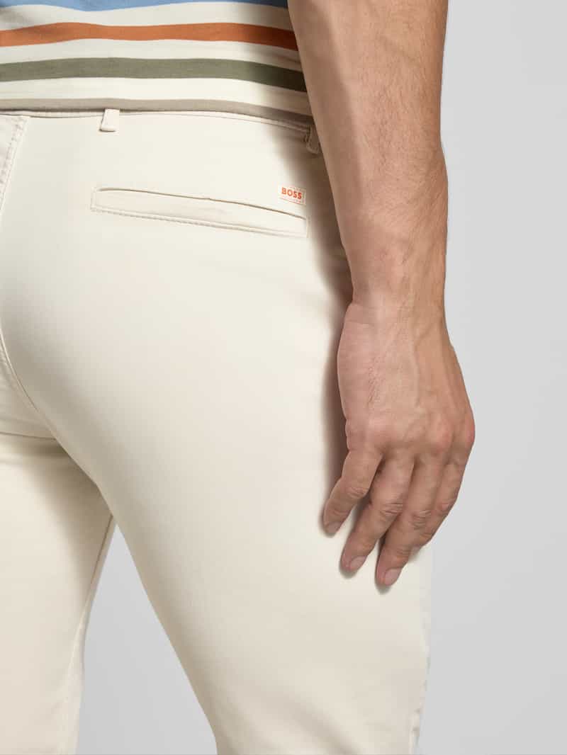 Boss Orange Slim fit chino van katoenmix
