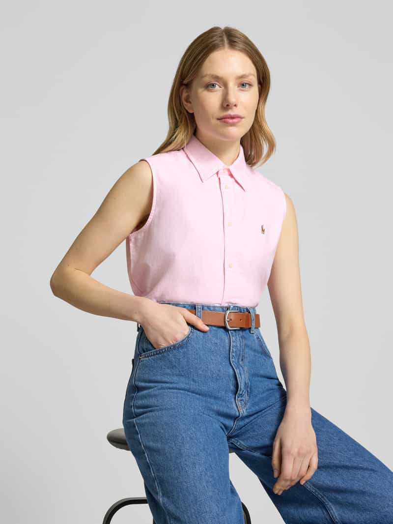 Polo Ralph Lauren Regular fit overhemdblouse in mouwloos design
