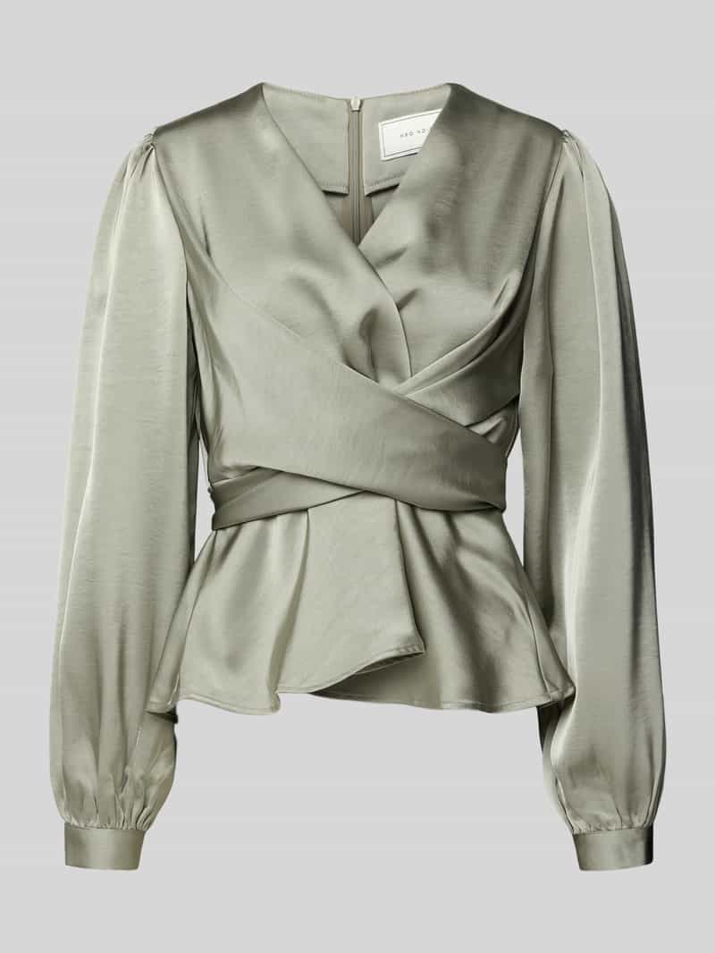 NEO NOIR Blouse met lange mouwen en V-hals