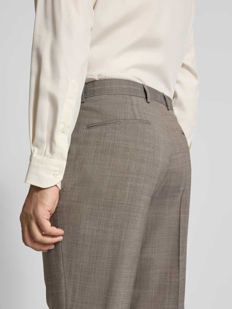 Boss Regular fit pantalon in geweven look