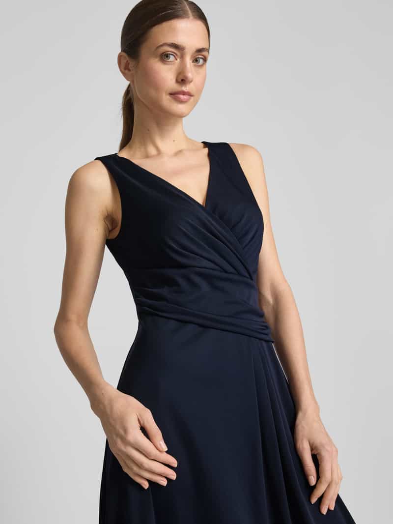 Lauren Ralph Lauren Knielange jurk in wikkellook model 'AFARA'