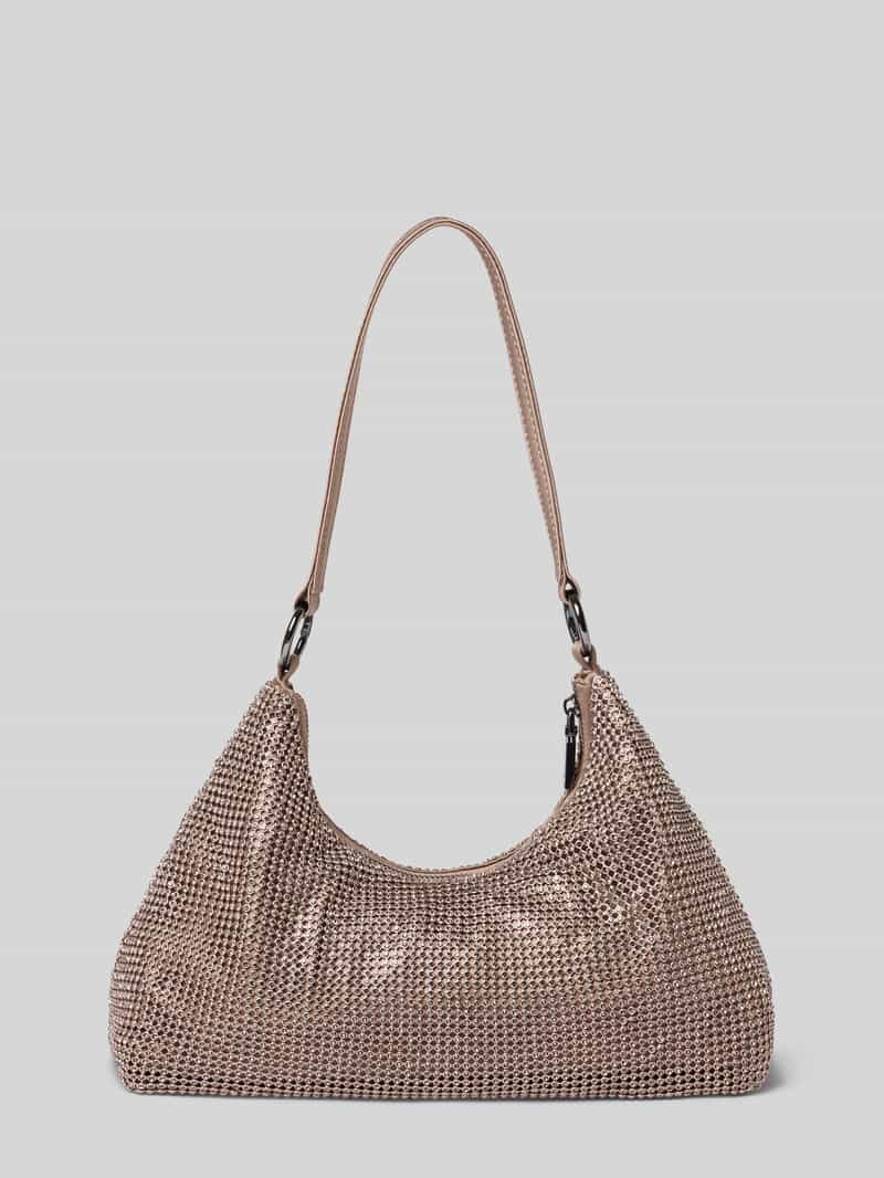 Guess Schoudertas met strass-steentjes pewter, foto 2