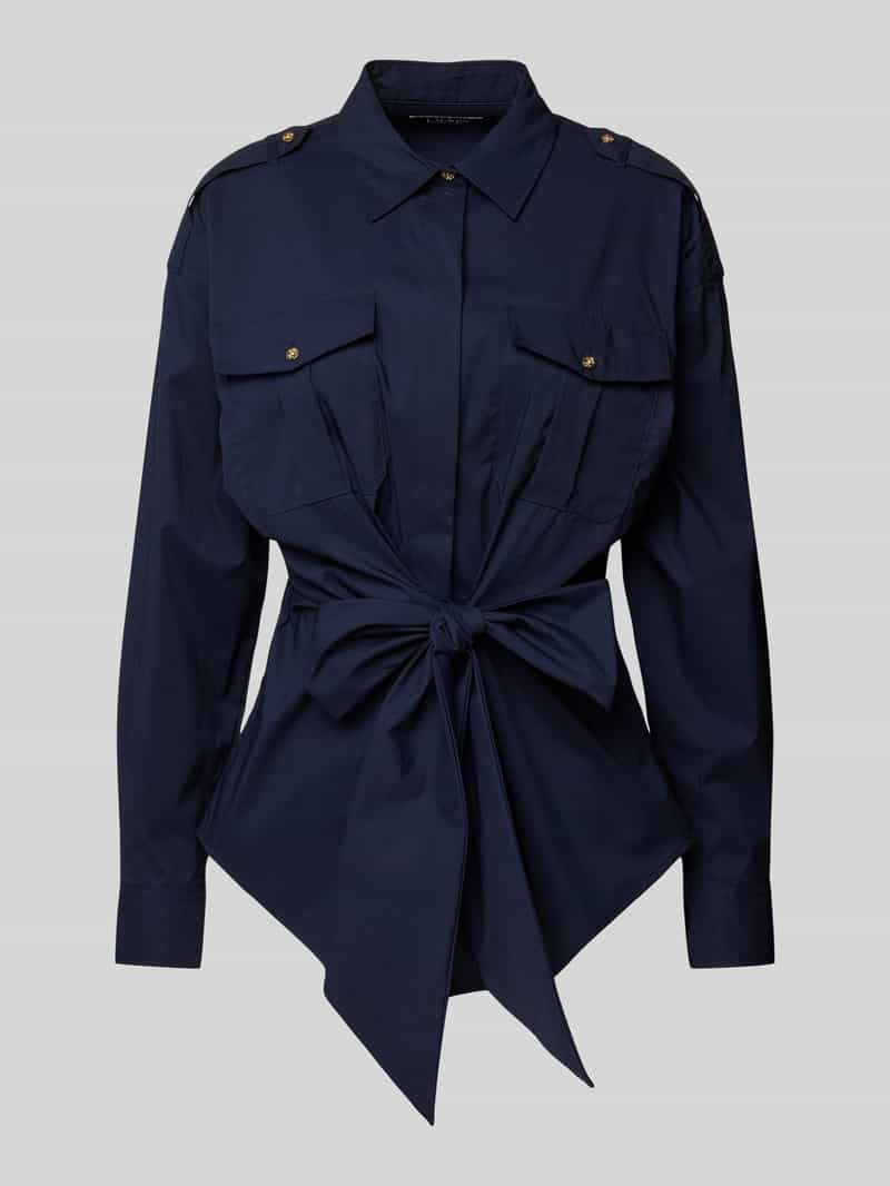 Lauren Ralph Lauren Overhemdblouse met blinde knoopsluiting model 'GIONINA'