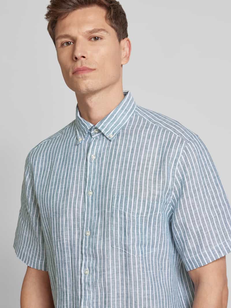 Christian Berg Men Vrijetijdsoverhemd met knoopsluiting