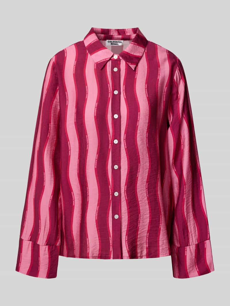 Colourful Rebel Regular fit overhemdblouse met kimonomouwen model 'Tia'