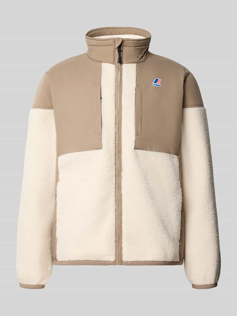 K-way Fleecesweater met opstaande kraag model 'SIXTE 4.0 ORSETTO'