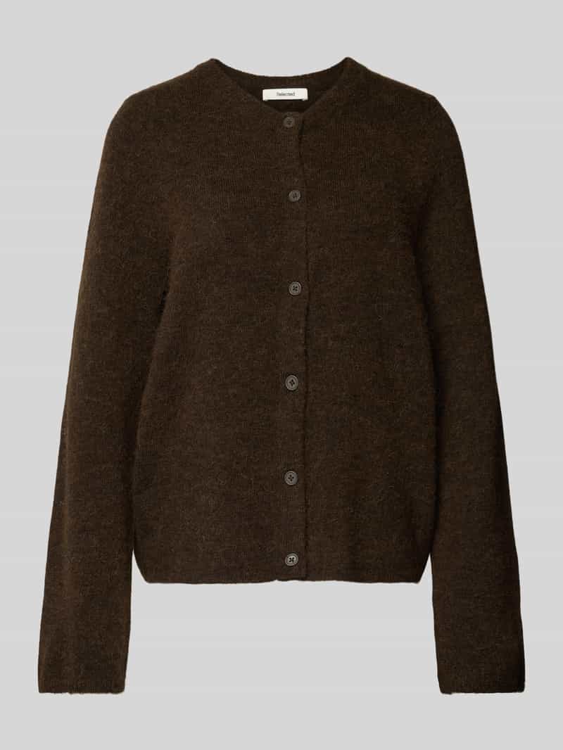 Selected Femme Regular fit gebreid jack van wolmix model 'LULU'