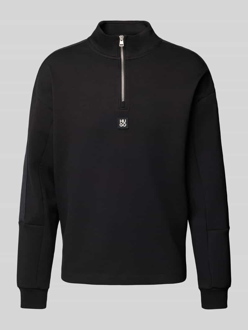 HUGO Regular fit sweatshirt van katoenmix model 'DANOVOTOP'